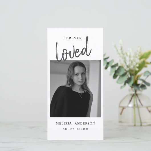 （鳥）ショウジョウコウカンチョウ葬儀記念悔やみや弔慰メモリアルエビテ サンキューカード (スタンド正面)