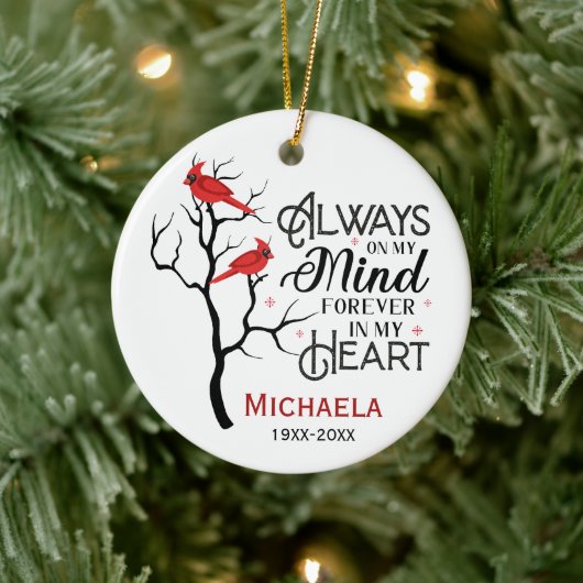 (鳥)ショウジョウコウカンチョウ記念オーナメント セラミックオーナメント (ツリー)