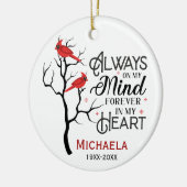 (鳥)ショウジョウコウカンチョウ記念オーナメント セラミックオーナメント (左)