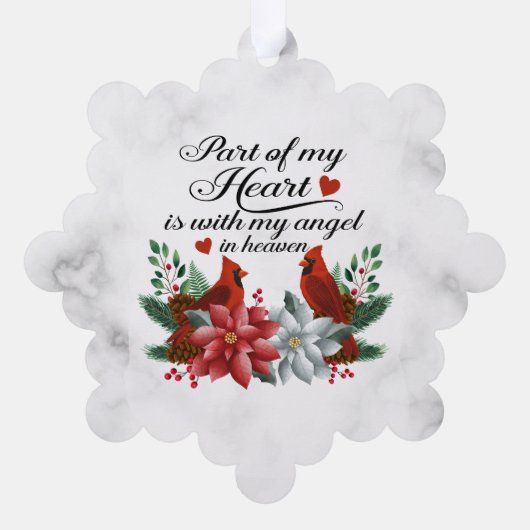 （鳥）ショウジョウコウカンチョウ記念クリスマス オーナメントカード (裏面)