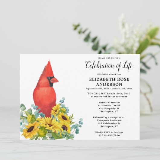 （鳥）ショウジョウコウカンチョウ記念フローラお祝い 招待状 (スタンド正面)