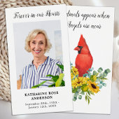 （鳥）ショウジョウコウカンチョウ記念写真葬式祈りの言葉カード