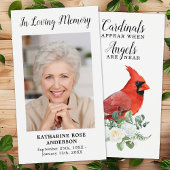 (鳥)ショウジョウコウカンチョウ記念葬式祈りの言葉カードカスタム写真