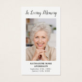 (鳥)ショウジョウコウカンチョウ記念葬式祈りの言葉カードカスタム写真 (正面)