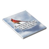 （鳥）ショウジョウコウカンチョウ記念詩 ノートパッド (アングル)