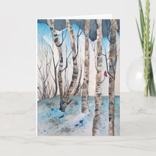 (鳥)ショウジョウコウカンチョウ訪問 カード (正面)