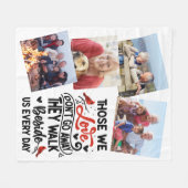 （鳥）ショウジョウコウカンチョウ詩写真記念記念 フリースブランケット (正面(横))