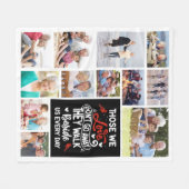 (鳥)ショウジョウコウカンチョウ詩写真記念記念 フリースブランケット (正面(横))