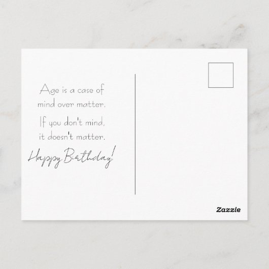 （鳥）ショウジョウコウカンチョウ誕生日カード何歳と言った ポストカード (裏面)