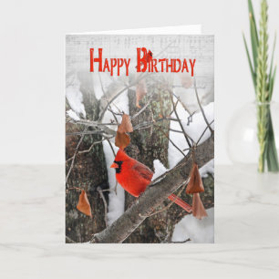 (鳥)ショウジョウコウカンチョウ誕生日 カード
