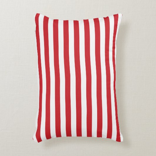 （鳥）ショウジョウコウカンチョウ赤ストライプ色 アクセントクッション (正面(垂直))