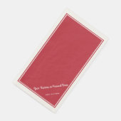 (鳥)ショウジョウコウカンチョウ赤無地の色 – パーソナライズされた (コーナー)