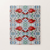 (鳥)ショウジョウコウカンチョウ迷路パズル ジグソーパズル (縦)