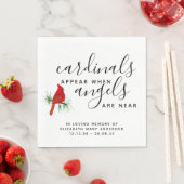 (鳥)ショウジョウコウカンチョウ追悼の言葉 スタンダードランチョンナプキン (インサイチュ)