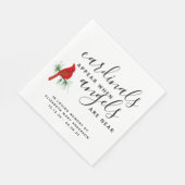 (鳥)ショウジョウコウカンチョウ追悼の言葉 スタンダードランチョンナプキン (角)