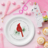 (鳥)ショウジョウコウカンチョウ追悼の言葉 ペーパープレート (パーティー)