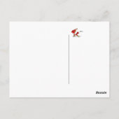 (鳥)ショウジョウコウカンチョウ野球選手 ポストカード (裏面)