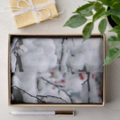 （鳥）ショウジョウコウカンチョウ雪の木の写真 薄葉紙 (ギフト)