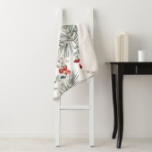 （鳥）ショウジョウコウカンチョウ鳥クリスマスヴィンテージパターン シェルパブランケット (インサイチュ)