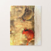 (鳥)ショウジョウコウカンチョウ鳥秋パズル ジグソーパズル (縦)