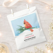 （鳥）ショウジョウコウカンチョウ鳥種パケット葬儀メモリアル フェイバーバッグ (クリップ留めされた状態)