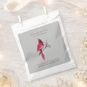 （鳥）ショウジョウコウカンチョウ鳥種パケット葬儀メモリアル フェイバーバッグ (クリップ留めされた状態)