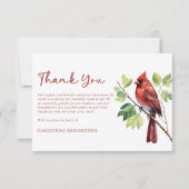 （鳥）ショウジョウコウカンチョウ鳥葬祭記念写真提供 サンキューカード (正面)