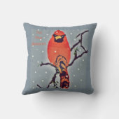 （鳥）ショウジョウコウカンチョウ鳥 クッション (裏面)