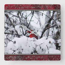 （鳥）ショウジョウコウカンチョウ6216フレームクロック