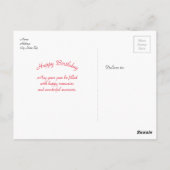 （鳥）ショウジョウコウカンチョウ6243フレーム誕生日はがき ポストカード (裏面)