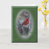 (鳥)ショウジョウコウカンチョウ7532楕円面取り内空白の側 カード (黄色い花)