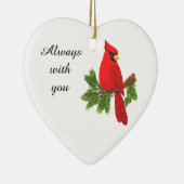 (鳥)ショウジョウコウカンチョウ、あなたとの悔やみや弔慰を、常に飾って下さい セラミックオーナメント (右)