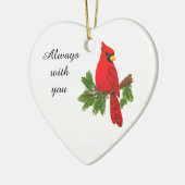 (鳥)ショウジョウコウカンチョウ、あなたとの悔やみや弔慰を、常に飾って下さい セラミックオーナメント (左)