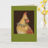 （鳥）ショウジョウコウカンチョウ・カードをtrixie カード (黄色い花)