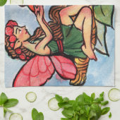 （鳥）ショウジョウコウカンチョウ キッチンタオル (折り畳み)