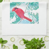 (鳥)ショウジョウコウカンチョウ- キッチンタオル (折り畳み)