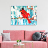 (鳥)ショウジョウコウカンチョウ キャンバスプリント (インサイチュ (リビング))
