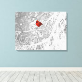 (鳥)ショウジョウコウカンチョウ キャンバスプリント (インサイチュ (ウッドフロア))