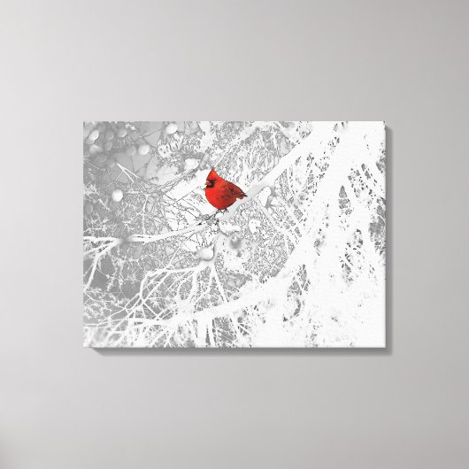 (鳥)ショウジョウコウカンチョウ キャンバスプリント (正面)