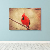 （鳥）ショウジョウコウカンチョウ キャンバスプリント (インサイチュ (ウッドフロア))