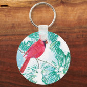 （鳥）ショウジョウコウカンチョウ- キーホルダー (正面)