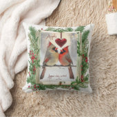 （鳥）ショウジョウコウカンチョウ クッション (ブランケット)