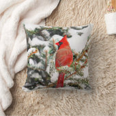 （鳥）ショウジョウコウカンチョウ クッション (ブランケット)