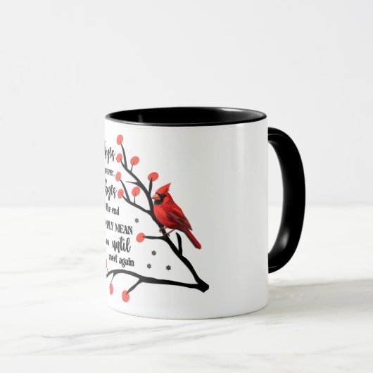 (鳥)ショウジョウコウカンチョウ/グッドビーは永遠ではない マグカップ (正面右)