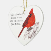 (鳥)ショウジョウコウカンチョウ セラミックオーナメント (左)