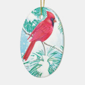 (鳥)ショウジョウコウカンチョウ- セラミックオーナメント (左)