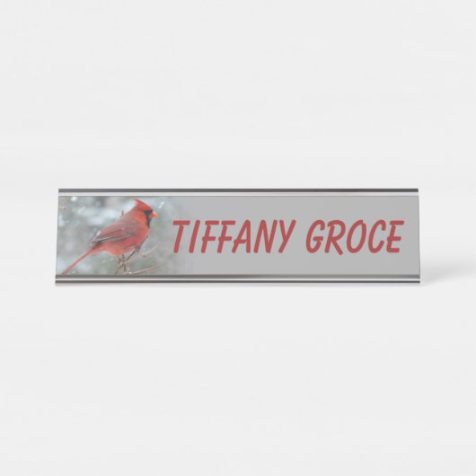 （鳥）ショウジョウコウカンチョウ デスクネームプレート (正面)