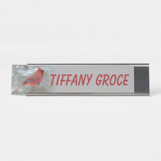 （鳥）ショウジョウコウカンチョウ デスクネームプレート (正面)