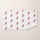 (鳥)ショウジョウコウカンチョウ バスタオルセット (ハンドタオル)