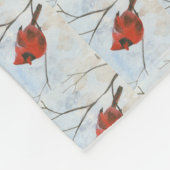 （鳥）ショウジョウコウカンチョウ フリースブランケット (角)